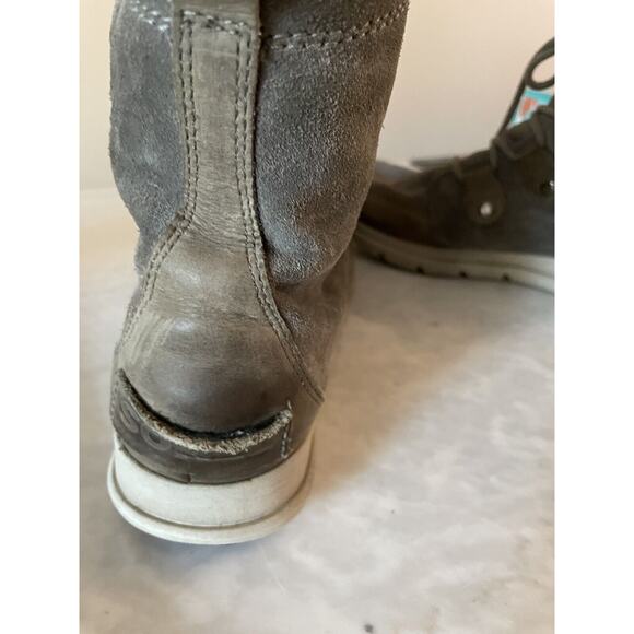 Sorel Explorer Joan Boots Women Size 9‎ Gray Faux Fur Lace-up Snow Waterproof - Picture 5 of 7